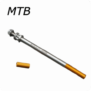 Steckachse & Adapter o. Ständerplatte | 180x12mm | MTB-Adapter 50mm | 1.0°-1.75°